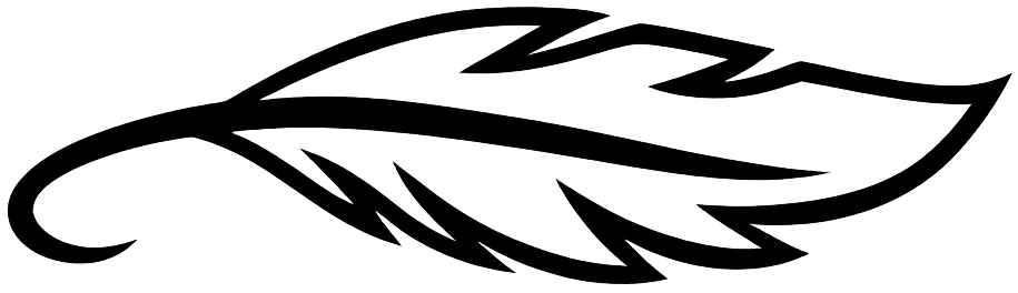 logo en forme de plume delphine fiechter